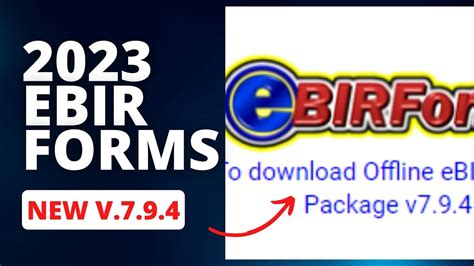 ebir 7.9.4|New 2023 eBIRForms Package version 7.9.4 .